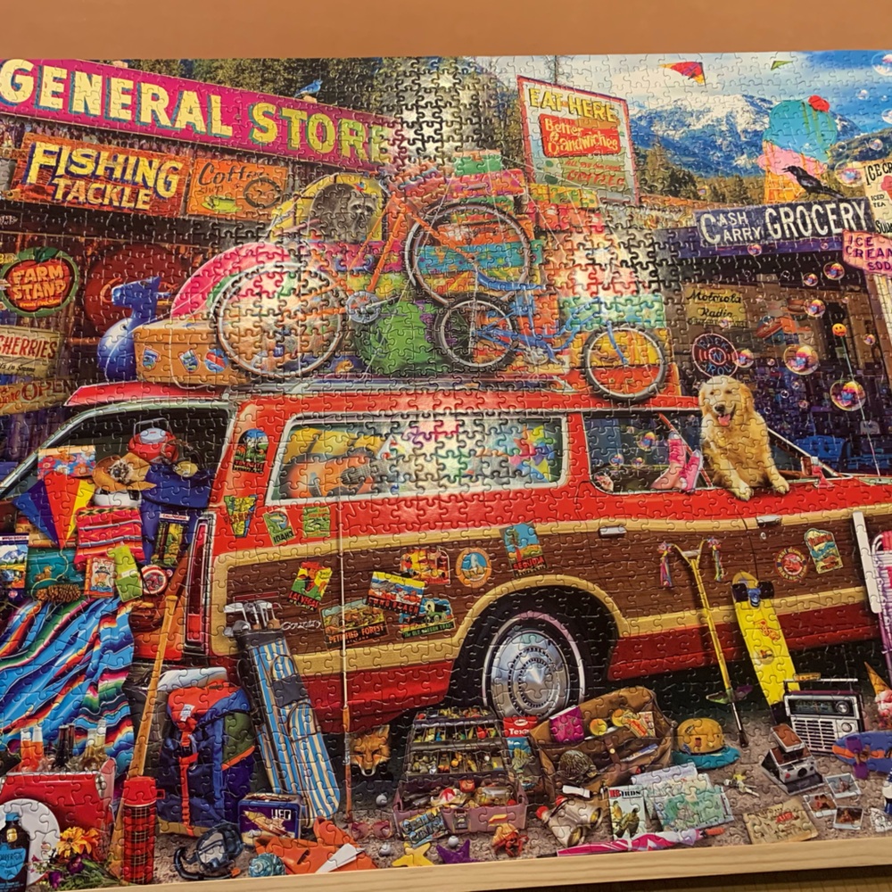 Buffalo Games Aimee Stewart “Family Vacation” 2000 piece jigsaw puzzle.